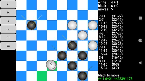Checkers for Android 3.3.1. Скриншот 4