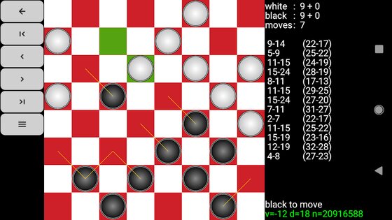 Checkers for Android 3.3.2. Скриншот 5