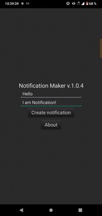 Notification maker. Скриншот 1