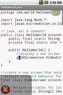 TextWarrior 0.93. Скриншот 5