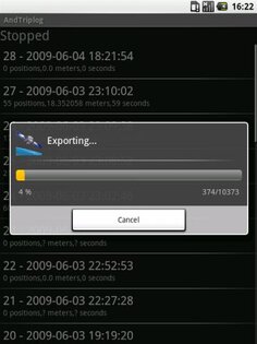 AndTriplog 1.0.1. Скриншот 2