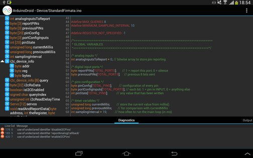 ArduinoDroid 7.2.1. Скриншот 10