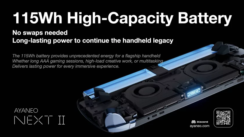 Представлена Ayaneo Next II — Windows-консоль с левитирующим моторчиком и самой большой батареей