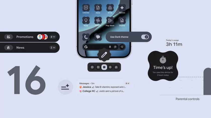 Вышло обновление для Android 16: ИИ-уведомления и усиленный родительский контроль