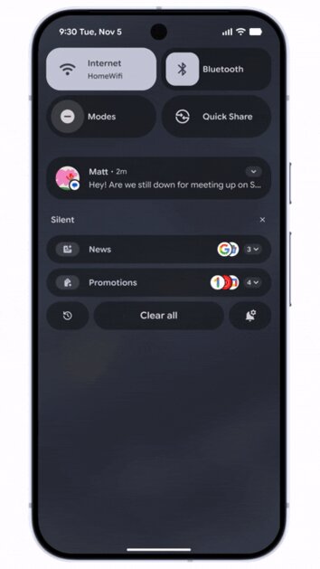 Вышло обновление для Android 16: ИИ-уведомления и усиленный родительский контроль