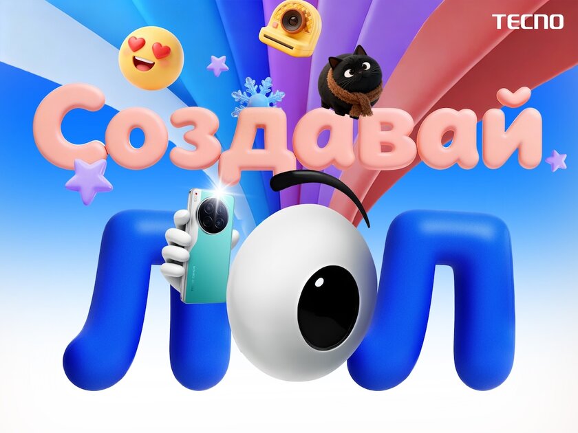 TECNO запустила проект «Делай ЛОЛ», чтобы поддержать россиян перед Новым годом