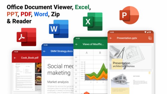 Office Reader — WORD/PDF/EXCEL 2.1.21. Скриншот 1