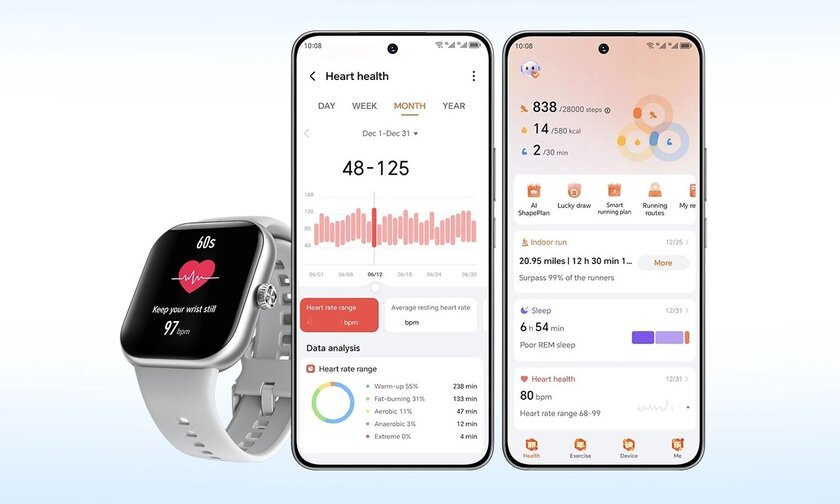 HONOR CHOICE Watch 2 Pro поступили в продажу: большой экран, барометр и мониторинг здоровья