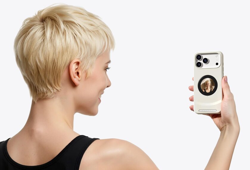 Этот чехол для iPhone 17 Pro добавляет второй дисплей и поддержку microSD