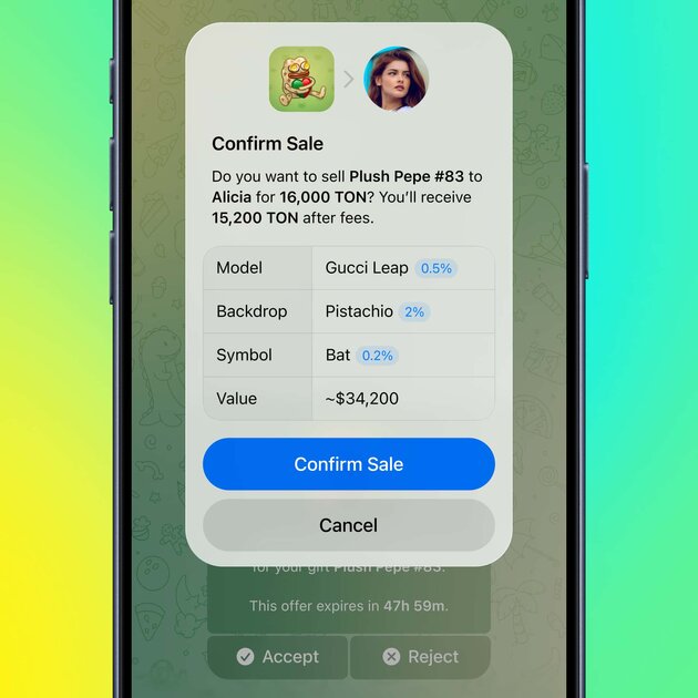Ключи доступа и предложения о продаже подарков: для Telegram вышло новое обновление