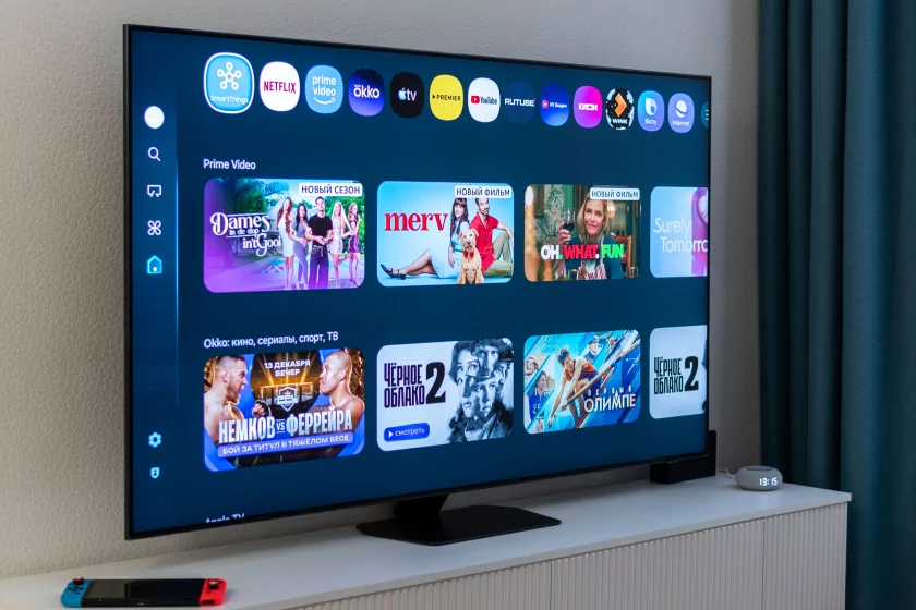 Обзор Samsung Neo QLED QN90F: небольшое обновление большого телевизора — Smart TV и управление. 1