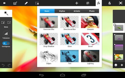 Adobe Photoshop Touch 1.7.7. Скриншот 2