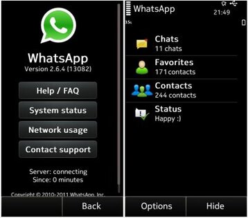 WhatsApp* Messenger 2.16.57. Скриншот 1
