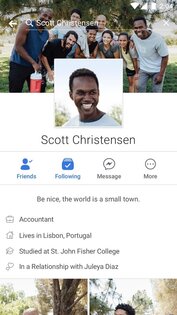 Facebook* 543.0.0.55.73. Скриншот 2