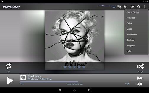 Poweramp 1018.0. Скриншот 10