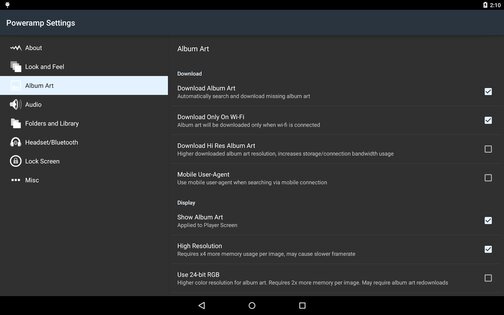 Poweramp 1018.0. Скриншот 14