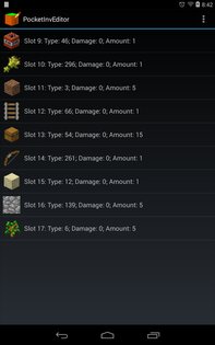 PocketInvEditor 1.18. Скриншот 2