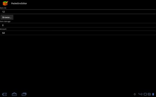 PocketInvEditor 1.18. Скриншот 5