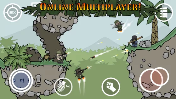 Doodle Army 2: Mini Militia 5.6.0. Скриншот 1