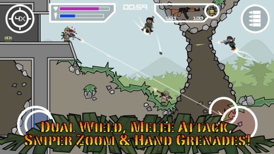 Doodle Army 2: Mini Militia 5.6.0. Скриншот 3