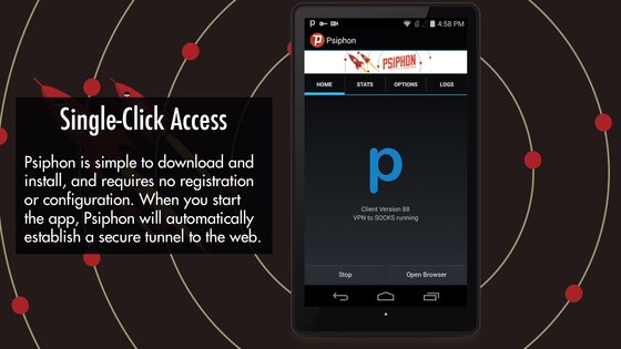 Psiphon 444.0. Скриншот 3