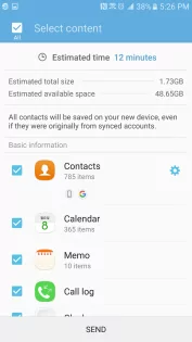 Samsung Smart Switch 3.7.68.6. Скриншот 4