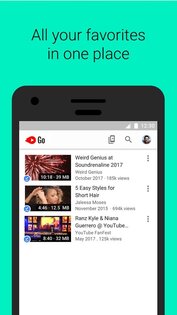 YouTube Go 3.25.54. Скриншот 3