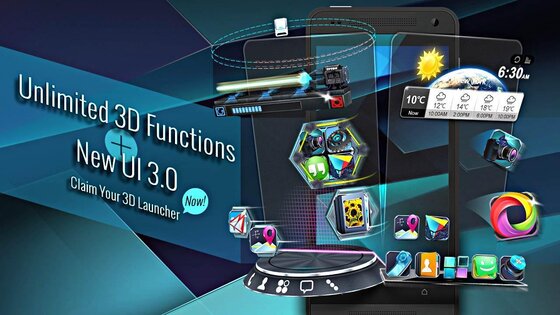 Next Launcher 3D Shell Lite 3.7.6.1. Скриншот 2