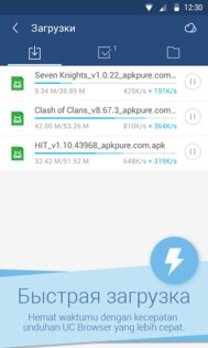 UC Browser Mini 12.12.10. Скриншот 3