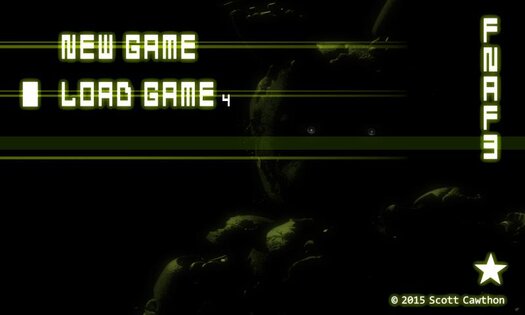 Five Nights at Freddys 3 Demo 1.07. Скриншот 1