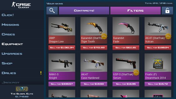 Case Clicker 1.9.6. Скриншот 1