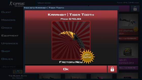 Case Clicker 1.9.6. Скриншот 2