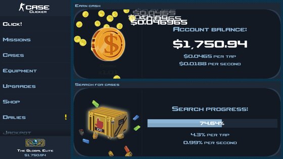 Case Clicker 1.9.6. Скриншот 3