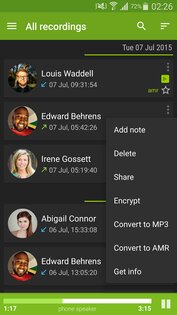 Call Recorder 3.6.4 lite. Скриншот 1
