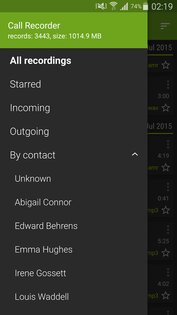 Call Recorder 3.6.4 lite. Скриншот 3
