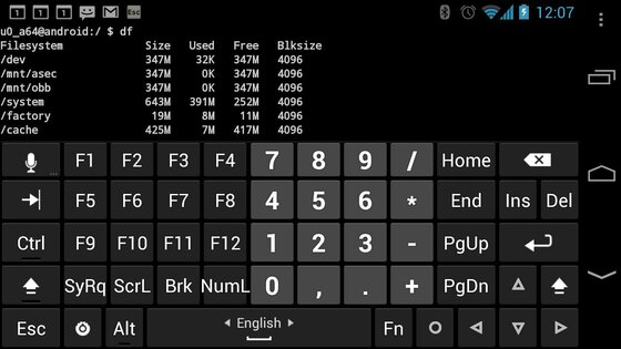 Hackers Keyboard 1.41.1. Скриншот 2