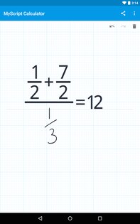 MyScript Calculator 1.2.3. Скриншот 10