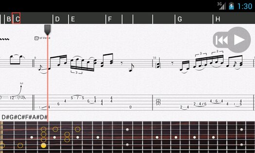 Guitar Pro 1.6.3. Скриншот 9