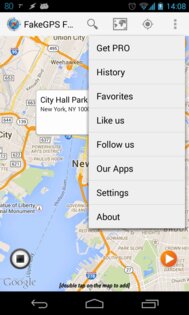 FakeGPS Free 6.0. Скриншот 2