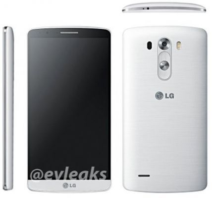 LG G3: рендеры белой и золотой цветовых версий