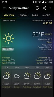 Weather & Clock Widget 6.5.4.7. Скриншот 5