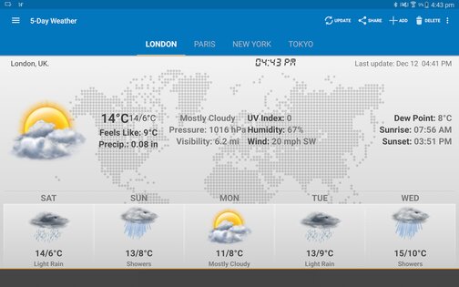 Weather & Clock Widget 6.5.4.7. Скриншот 11
