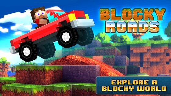 Blocky Roads 1.3.8. Скриншот 1