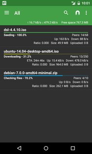 tTorrent Lite 1.8.10. Скриншот 2