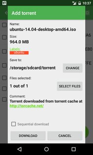 tTorrent Lite 1.8.10. Скриншот 3