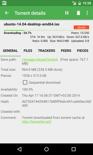 tTorrent Lite 1.8.10. Скриншот 6