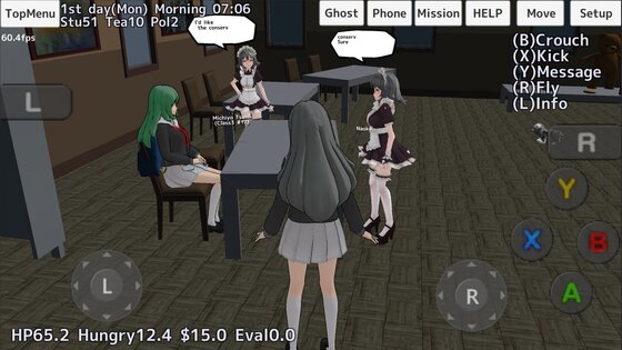 School Girls Simulator 1.0.327. Скриншот 21