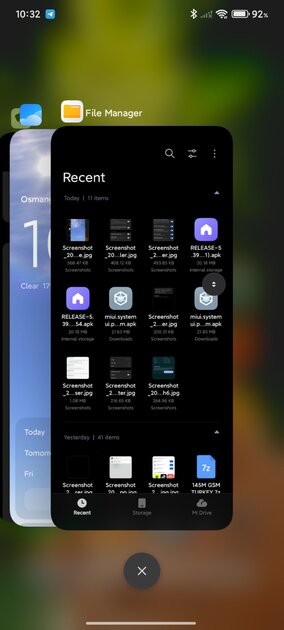 Очень похоже на iOS: в HyperOS 3.1 тестируют новое меню недавних приложений