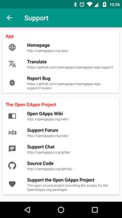 Open GApps 1.1.2. Скриншот 4