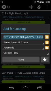LoaderDroid 1.0.1. Скриншот 1